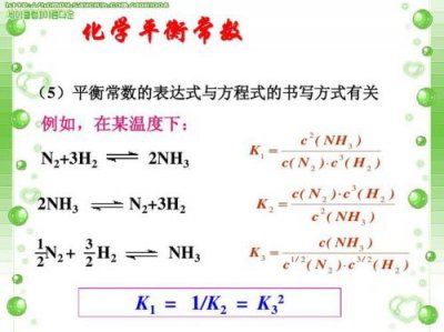 ​化学平衡常数表达式(化学平衡常数与温度的关系)