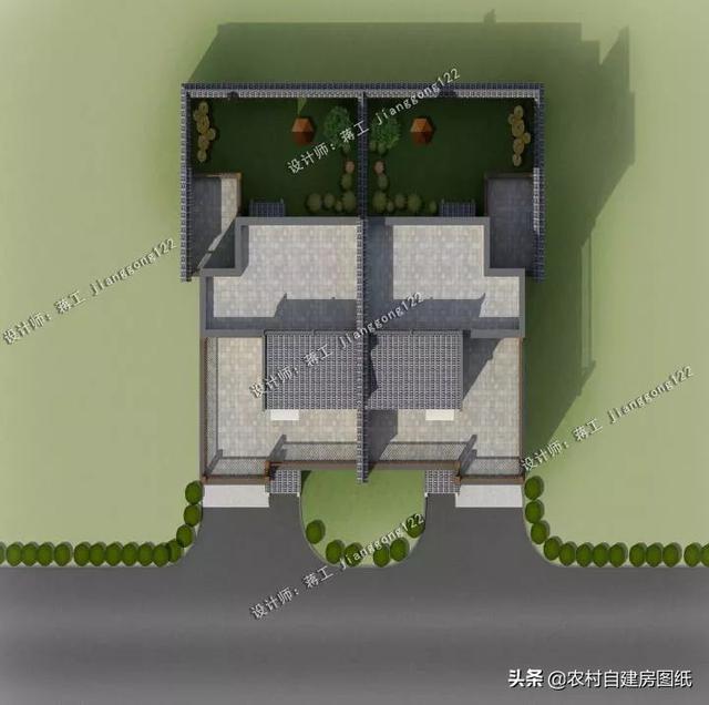 两兄弟合伙建房子，这套双拼户型太赞了，你的邻居已经收藏了