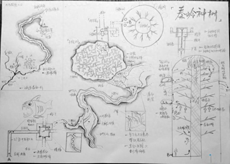 盗墓笔记各大墓穴的高清地图（1）