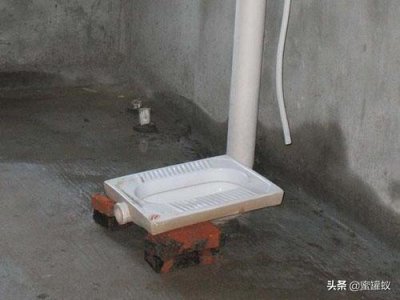 ​蹲便器安装详图 记住尺寸和高度不然没法安装