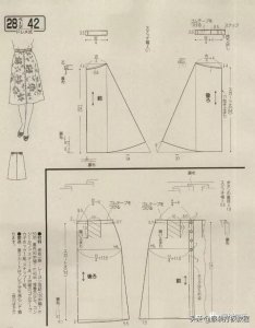 ​多款半身裙制版纸样裁剪图